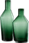 J-Line vaas Fles - glas - groen - large - 35 cm hoog