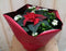 Kerstster met witte Kalanchoe