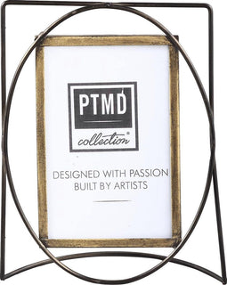PTMD Moray Gold ijzeren fotolijst in zwart frame