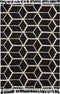 Brink en Campman - Arabiska Geometrisk 63305 Vloerkleed - 140x200 - Rechthoek - Laagpolig Tapijt - Modern - Zwart_wit