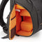 Cameratas - Rugzak - Waterafstotend - 150 mm - 290 mm - 410 mm - Totaal aantal compartimenten: 16 - Oranje / Zwart