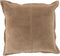 J-Line kussen Stiksel Vierkant - leer - beige