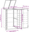 vidaXL - Containerberging - voor - 2 - containers - 138x79x117 - cm - staal - grijs