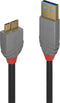 USB Cable LINDY 36765 Black 50 cm (1 Unit)