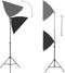 vidaXL - Fotostudioset - met - softboxlampen - en - achtergrond