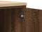 vidaXL - Garagekast - 40x51x85 - cm - massief - grenenhout - bruin - eikenkleurig
