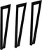 Tafelpoot V-Model - 20x10,5x72 - Zwart - Metaal - Set van 3