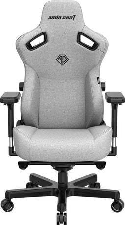 AndaSeat Kaiser 3 - Ergonomische Gamestoel - Magnetisch Nekkussen - Verstelbare Lendensteun - Grijs