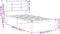 vidaXL - Bedframe - met - hoofdbord - metaal - zwart - 90x200 - cm