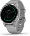 Garmin Vivoactive 4s 40 mm grijs met een grijze siliconen polsband