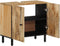 vidaXL - Wastafelkast - 62x33x58 - cm - massief - mangohout