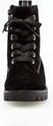 Gabor 71.711.17 - Veterboots - Stoere veterboot met taping-detail - Zwart - Maat 37