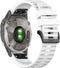 imoshion QuickFit® Siliconen sportbandje - Geschikt voor de Garmin Watch | 22 mm aansluiting - Wit