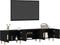 vidaXL - TV - Meubel - Zwart - Eiken - 180x31,5x40 - cm - Geengineerd - Hout