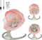 Bebies First - Elektrische Wipstoel - Bluetoothfunctie met Kap & Speelboog - Roze