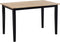 Eettafel HOUSTON Bruin/zwart 120 cm 75 cm Hout
