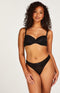 Hunkemöller Maya - Voorgevormde BH met beugel - Kant details - Zwart