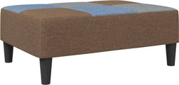 vidaXL - Voetenbank - patchwork - 77x55x31 - cm - stof