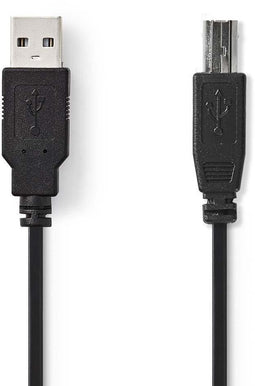 Nedis CCGB60100BK30 - USB A naar USB B kabel - 200cm - Zwart