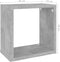 vidaXL - Wandschappen - kubus - 4 - st - 26x15x26 - cm - betongrijs