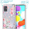 imoshion Hoesje Geschikt voor Samsung Galaxy A71 Hoesje Met Koord - imoshion Design Hoesje met Koord - Roze / Transparant / Blossom Watercolor