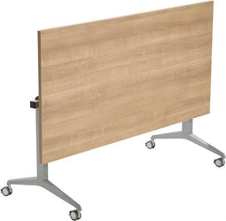 Universele klaptafel breed 160CM diep 80CM bladkleur Antraciet eiken framekleur Wit (RAL9010)