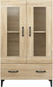vidaXL - Hoge - kast - 70x31x115 - cm - bewerkt - hout - sonoma - eikenkleurig