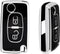 Autosleutel hoesje - TPU Sleutelhoesje - Sleutelcover - Autosleutelhoes - Geschikt voor Peugeot - zwart - D2 - Peugeot 108, Peugeot 207, Peugeot 208, Peugeot 307, Peugeot 308, Peugeot 407, Peugeot 508, Peugeot 1007, Peugeot 2008, Peugeot 3008, Peuge