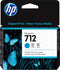 HP 712 - Inktcartridge - Origineel - Cyaan - 27 ml