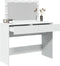 vidaXL - Kaptafel - met - LED-verlichting - 100x40x120 - cm - wit