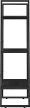 vidaXL - Opbergrek - 60x30x105 - cm - massief - grenenhout - zwart