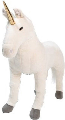 Wild & Soft Pluche staande eenhoorn - 80cm - Wit