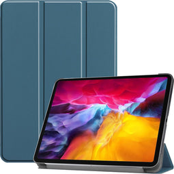 imoshion Tablet Hoes - Geschikt voor iPad Pro 11 (2022) / Pro 11 (2021) / Pro 11 (2020) / Pro 11 (2018) - Trifold Bookcase - Donkergroen