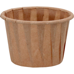Papieren saus cup bruin 55ml rond 35mm 250 stuks