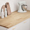 vidaXL - Keuken - werkblad - rechthoekig - 140x63,5x2,7 - cm - massief - eikenhout
