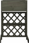 vidaXL - Latwerkplantenbak - 45x30x74 - cm - massief - vurenhout - grijs