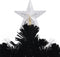 vidaXL - Kerstboom - met - LED-sneeuwvlokken - 240 - cm - glasvezel - zwart