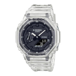 Casio GA-2100SKE-7AER G-Shock horloge transparant zwarte wijzerplaat