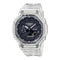 Casio GA-2100SKE-7AER G-Shock horloge transparant zwarte wijzerplaat