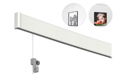 Artiteq Click Rail Foto- en Schilderijophangsysteem - 12 Meter Rails - 8x150 cm - Wit Primer -