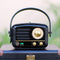 Muzen Retro Bluetooth Speaker Radio Jet Black Metal