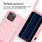 imoshion Hoesje Geschikt voor iPhone 15 Pro Hoesje Met Koord - imoshion Siliconen design hoesje met koord - Roze / Retro Pink