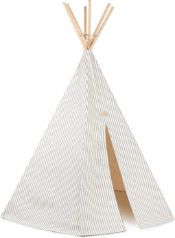 Nobodinoz tipi Arizona - Blue Thin Stripes/Natural - Speeltent - 158 x 128 cm