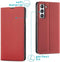 iMoshion Hoesje Geschikt voor Samsung Galaxy S21 FE Hoesje Met Pasjeshouder - iMoshion Slim Folio Bookcase - Rood