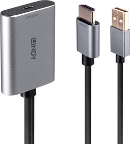 Lindy 43347 - USB 2.0 Converter - HDMI naar USB-C - 4K UHD 3840x2160@60Hz - Grijs