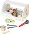 Melissa & Doug Houten ijscorner - Speelset 28-delig - Inclusief ijsschepper en toppings - Multicoloured (1 stuk)