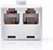 Nedis Telecom-Wandcontactdoos - Type Aansluiting: RJ11 - RJ11 Male - 2x RJ11 (4/6) Female - Splitter - ABS - Wit - Envelop