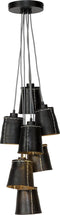 GOOD&MOJO Amazon - Hanglamp - 7 lichtpunten - Zwart