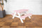 SenS-Line - Kindertafel Minnie Roze/Wit - Picknicktafel Voor buiten - L 90 x B 90 x H 55 cm - FSC 100 % Grenenhout
