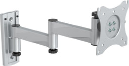 SpeaKa Professional SP-WMM-202 - Monitor-wandbeugel - Kantelbaar Zwenkbaar - Zilver